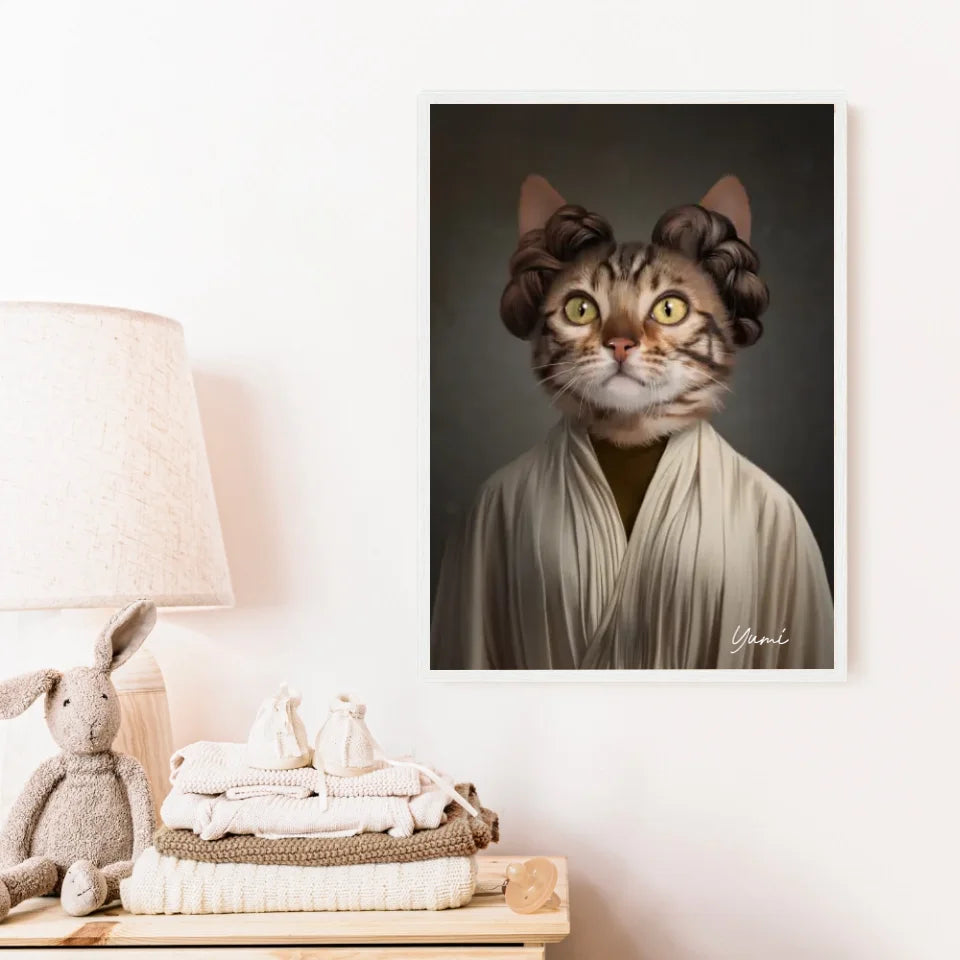 Tableau Animaux Portrait Personnalisé Princesse Leia