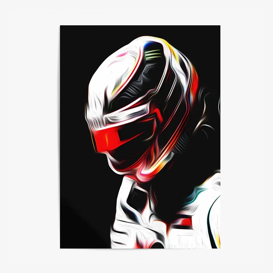 Affiche ou Tableau Lewis Hamilton Mercedes 2018 Formule 1