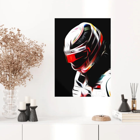 Affiche ou Tableau Lewis Hamilton Mercedes 2018 Formule 1