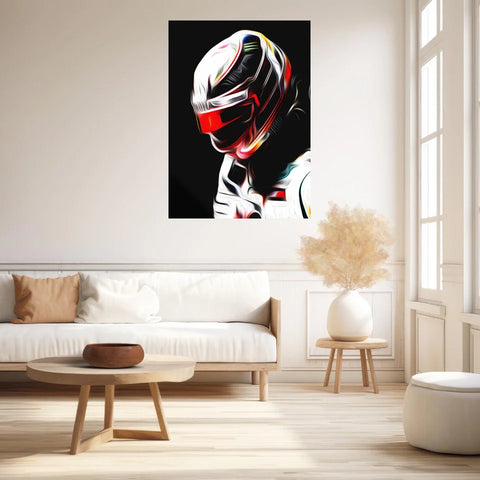 Affiche ou Tableau Lewis Hamilton Mercedes 2018 Formule 1