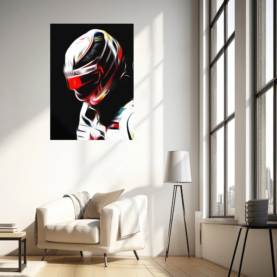 Affiche ou Tableau Lewis Hamilton Mercedes 2018 Formule 1