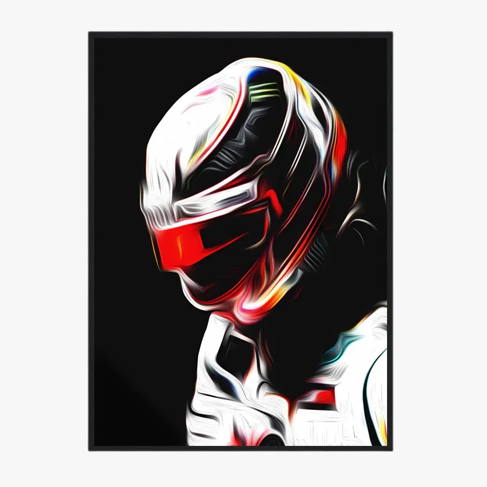 Affiche ou Tableau Lewis Hamilton Mercedes 2018 Formule 1