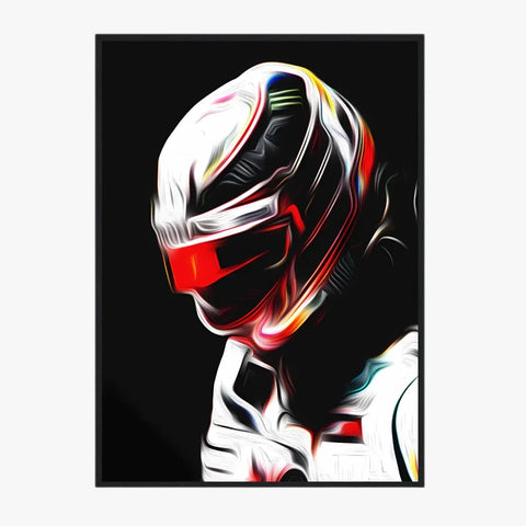 Affiche ou Tableau Lewis Hamilton Mercedes 2018 Formule 1