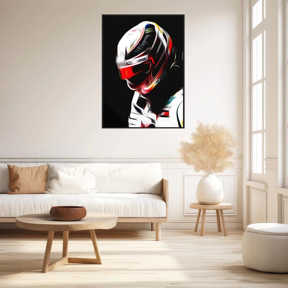 Affiche ou Tableau Lewis Hamilton Mercedes 2018 Formule 1