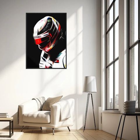Affiche ou Tableau Lewis Hamilton Mercedes 2018 Formule 1