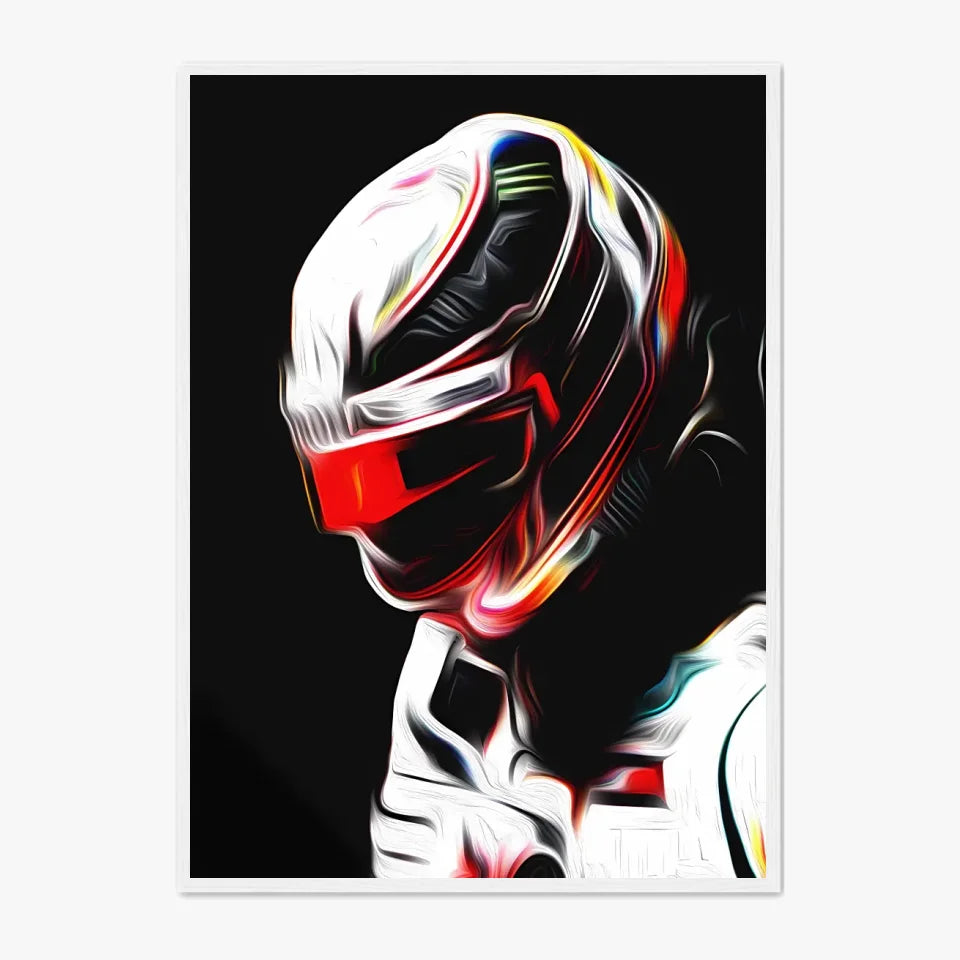 Affiche ou Tableau Lewis Hamilton Mercedes 2018 Formule 1