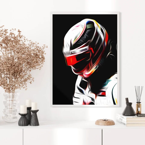 Affiche ou Tableau Lewis Hamilton Mercedes 2018 Formule 1