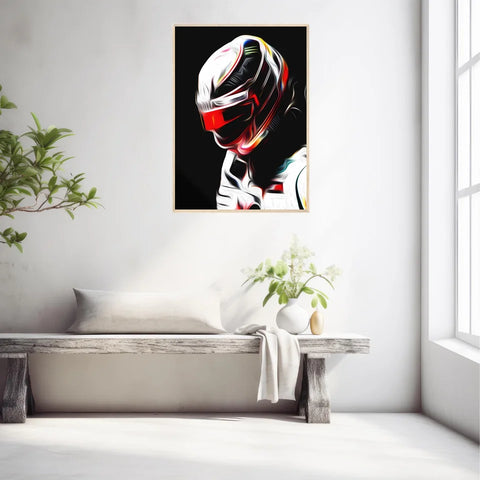 Affiche ou Tableau Lewis Hamilton Mercedes 2018 Formule 1