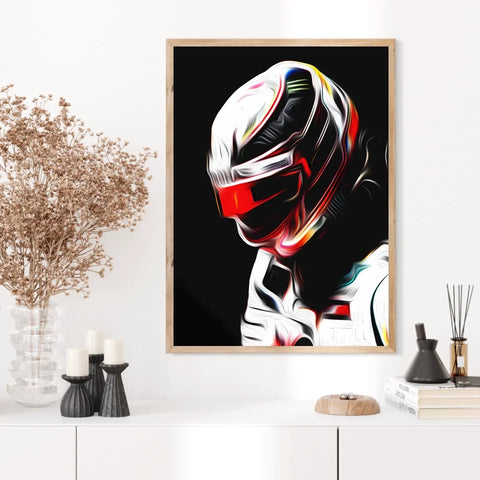 Affiche ou Tableau Lewis Hamilton Mercedes 2018 Formule 1