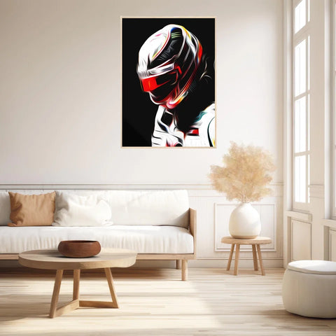 Affiche ou Tableau Lewis Hamilton Mercedes 2018 Formule 1
