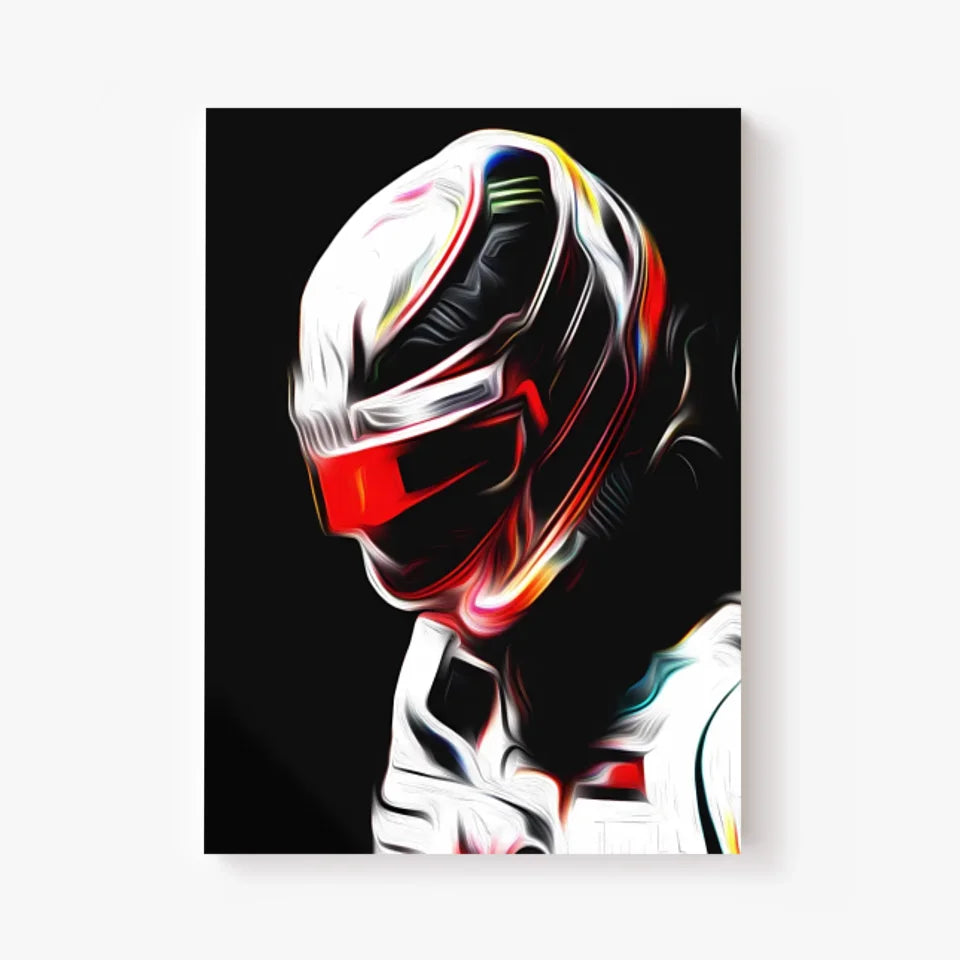 Affiche ou Tableau Lewis Hamilton Mercedes 2018 Formule 1
