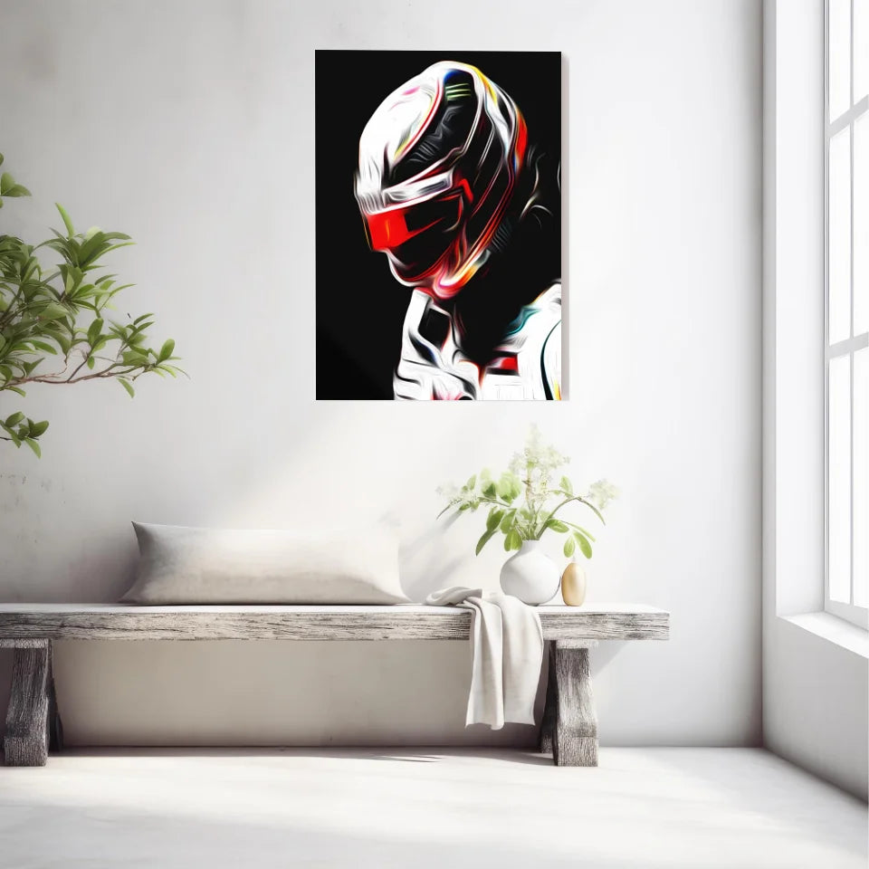 Affiche ou Tableau Lewis Hamilton Mercedes 2018 Formule 1