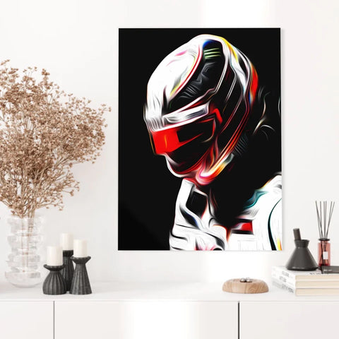 Affiche ou Tableau Lewis Hamilton Mercedes 2018 Formule 1