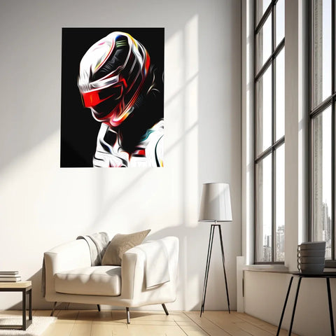 Affiche ou Tableau Lewis Hamilton Mercedes 2018 Formule 1