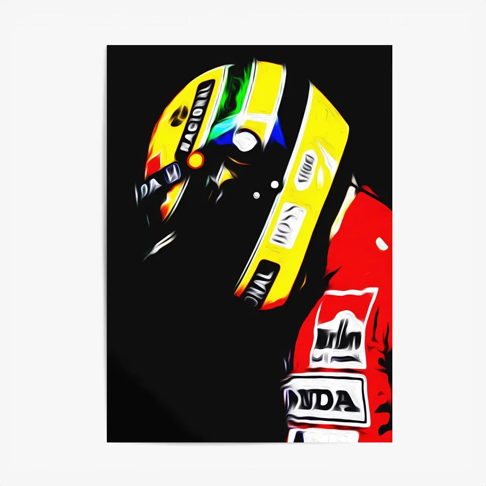 Affiche et Tableau Ayrton Senna Honda 1991 Formule 1