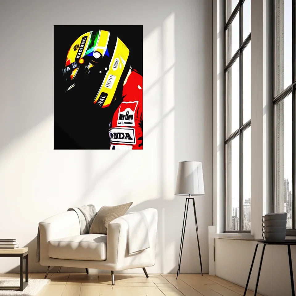 Affiche et Tableau Ayrton Senna Honda 1991 Formule 1