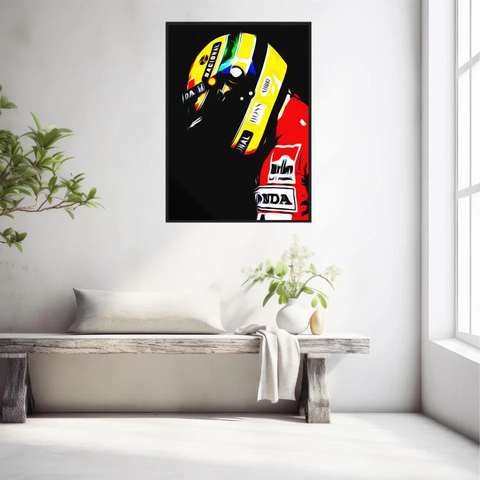 Affiche et Tableau Ayrton Senna Honda 1991 Formule 1