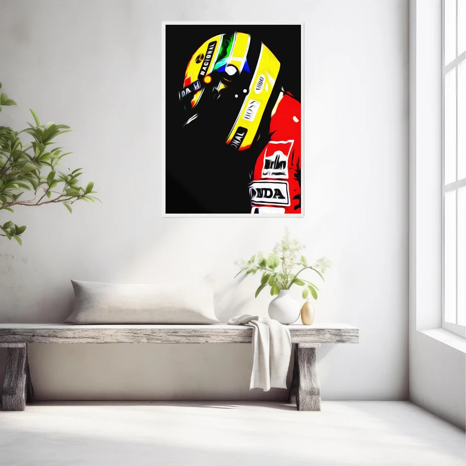 Affiche et Tableau Ayrton Senna Honda 1991 Formule 1