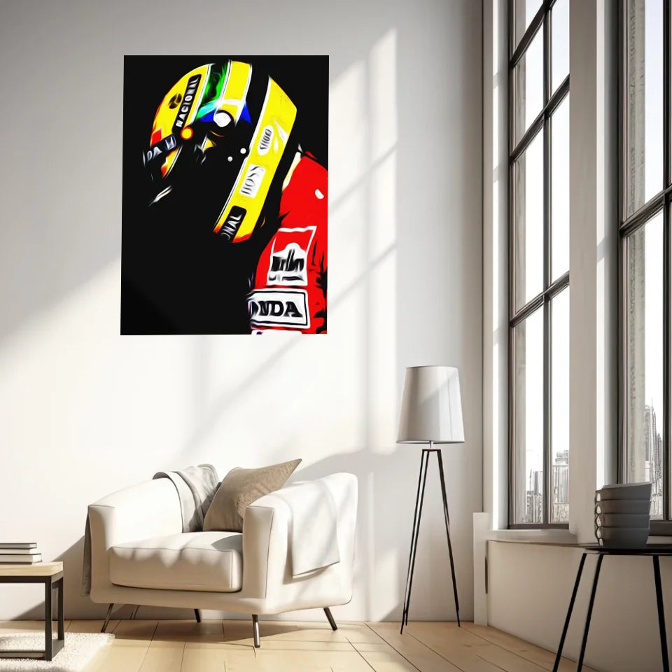 Affiche et Tableau Ayrton Senna Honda 1991 Formule 1