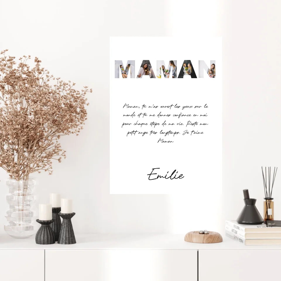 Tableau Famille Personnalisable photo Maman