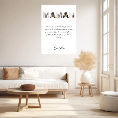 Tableau Famille Personnalisable photo Maman