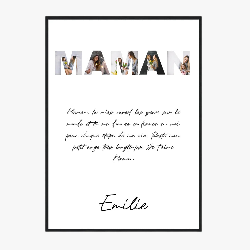 Tableau Famille Personnalisable photo Maman