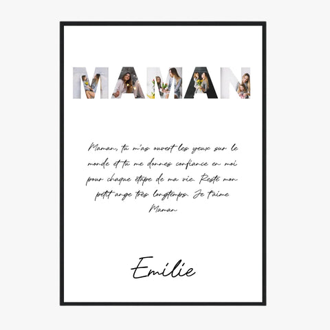 Tableau Famille Personnalisable photo Maman