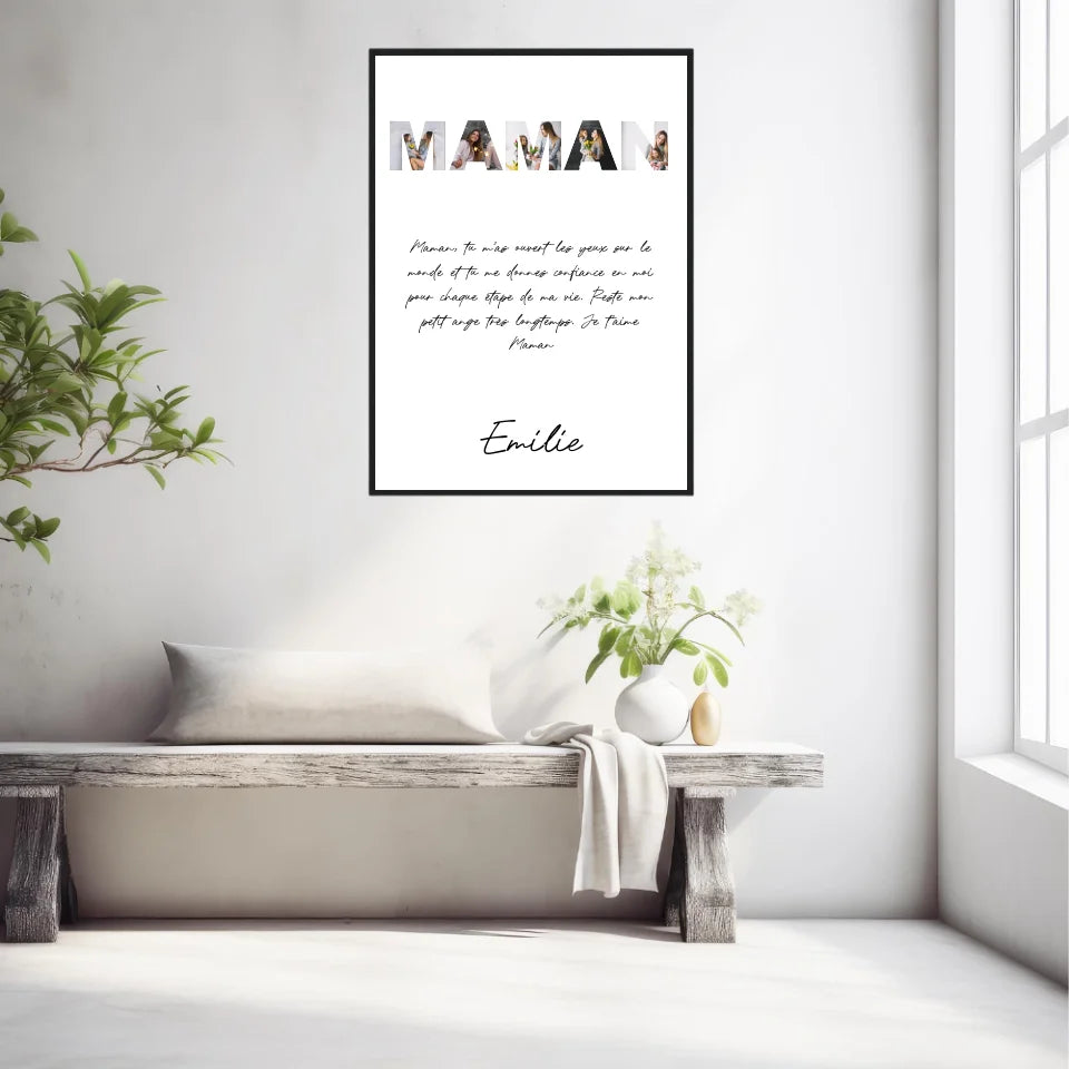 Tableau Famille Personnalisable photo Maman