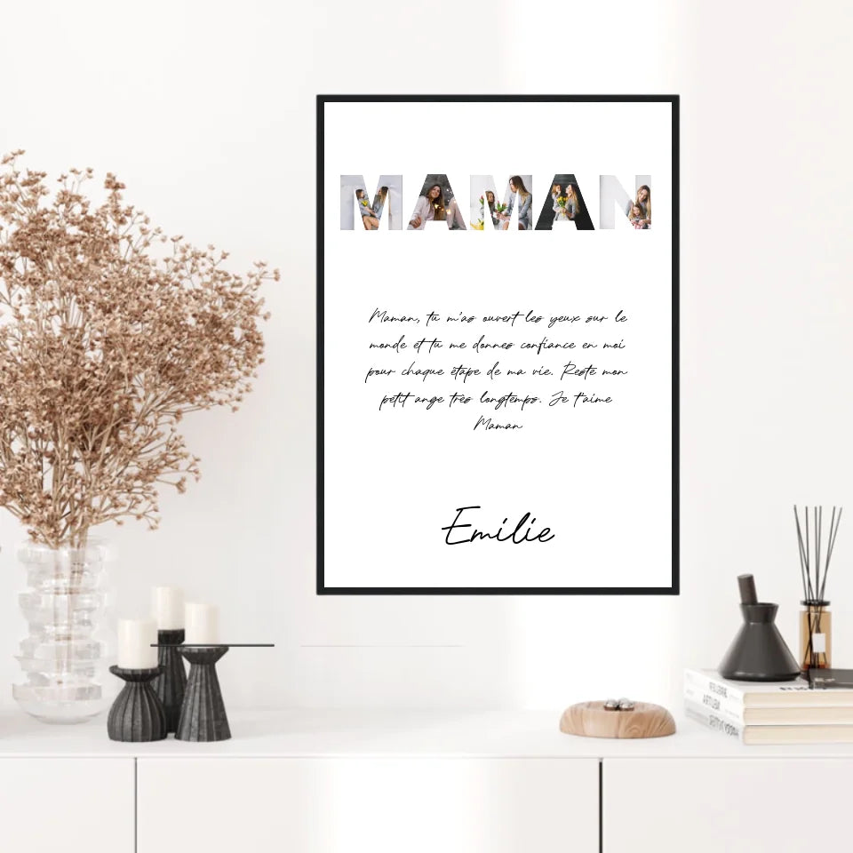 Tableau Famille Personnalisable photo Maman