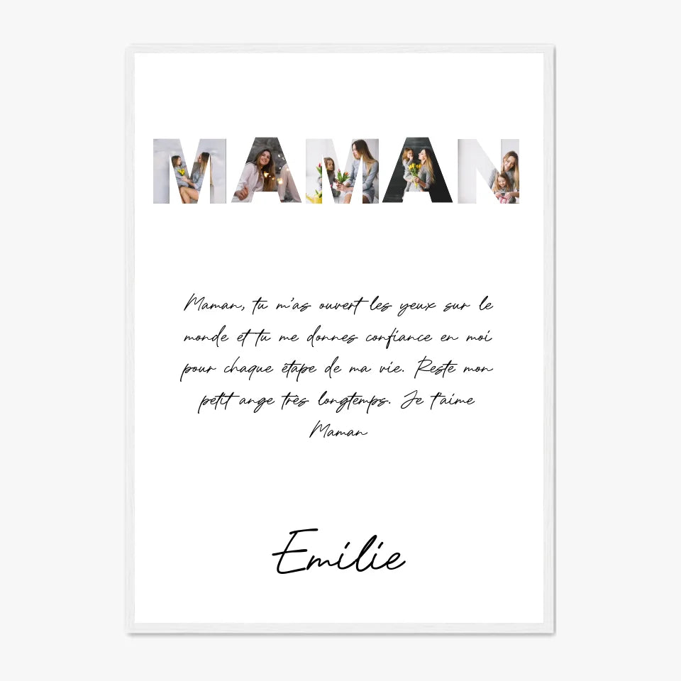 Tableau Famille Personnalisable photo Maman