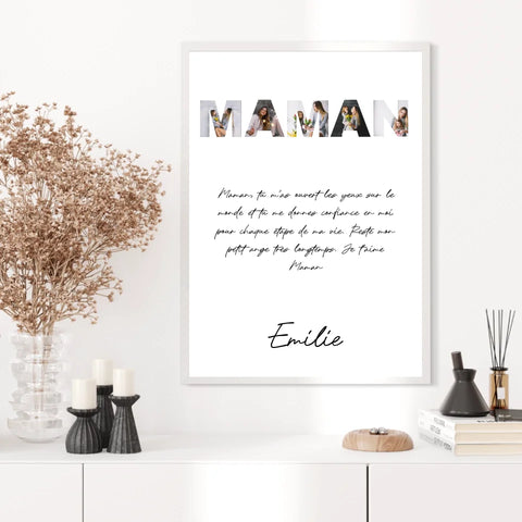 Tableau Famille Personnalisable photo Maman
