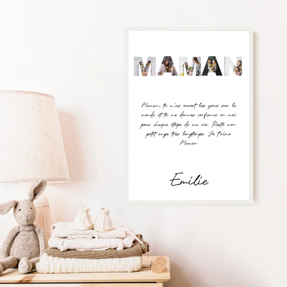 Tableau Famille Personnalisable photo Maman