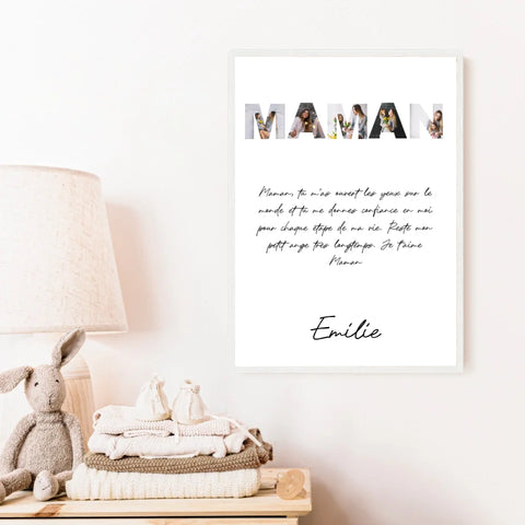 Tableau Famille Personnalisable photo Maman