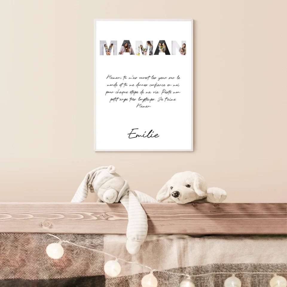 Tableau Famille Personnalisable photo Maman