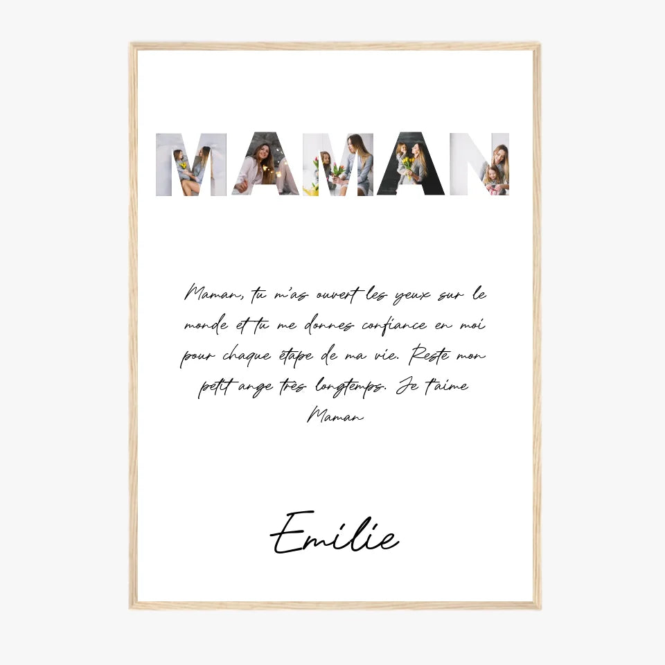 Tableau Famille Personnalisable photo Maman