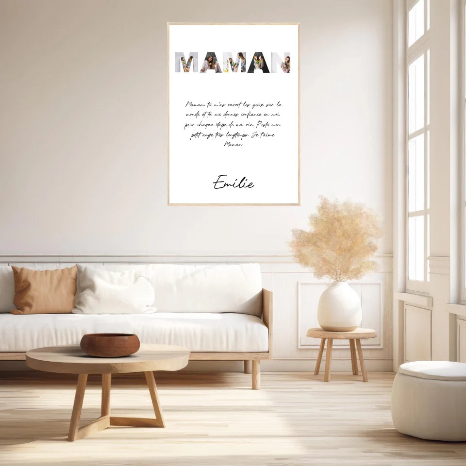 Tableau Famille Personnalisable photo Maman