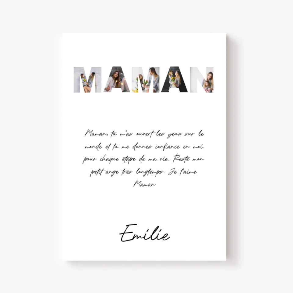 Tableau Famille Personnalisable photo Maman