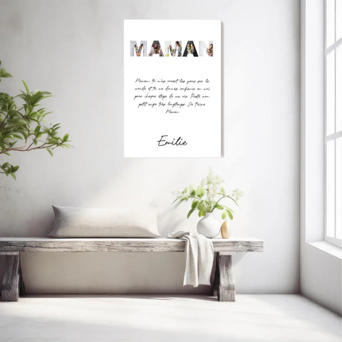 Tableau Famille Personnalisable photo Maman