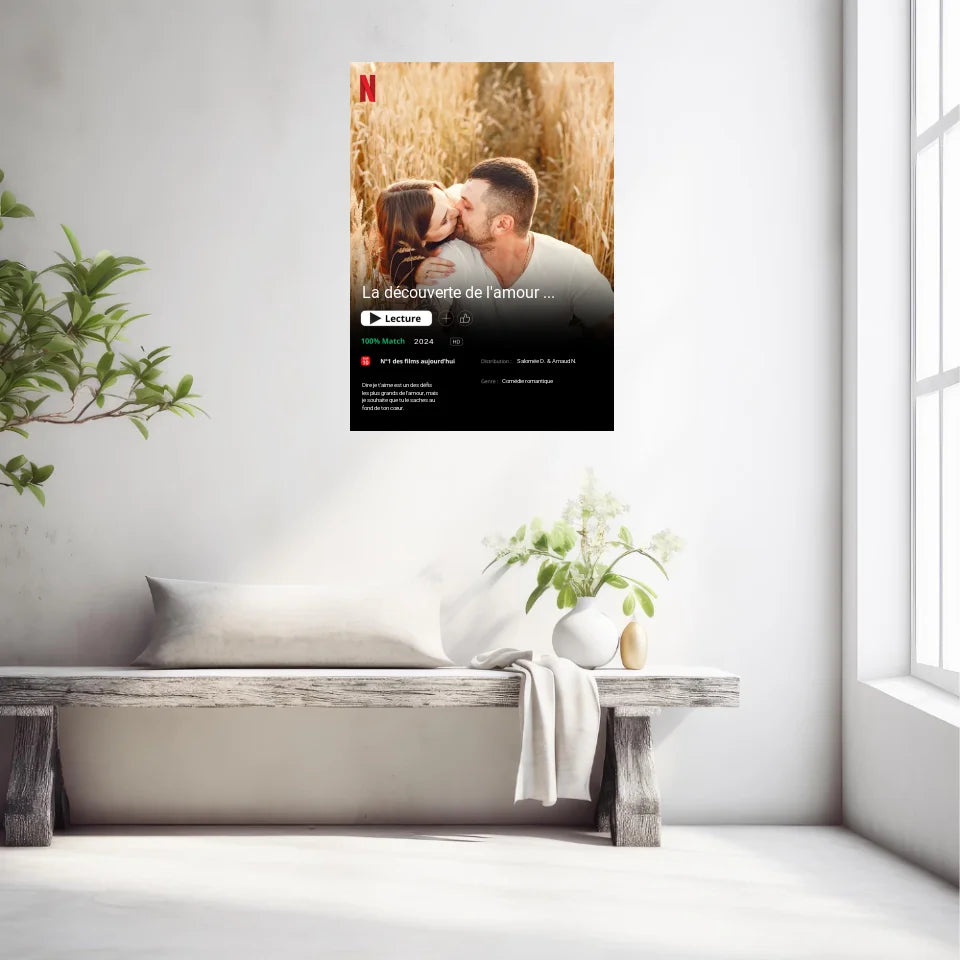 Affiche Personnalisée Poster Netflix Couple