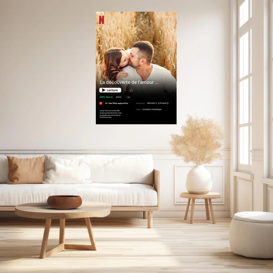 Affiche Personnalisée Poster Netflix Couple