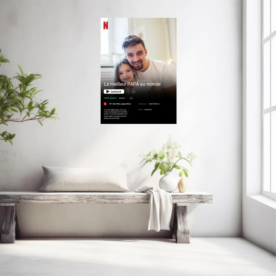 Affiche Personnalisée Poster Netflix Papa