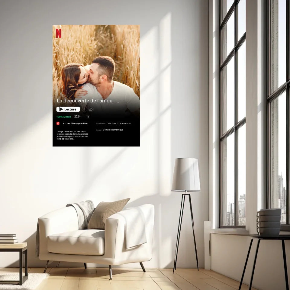 Affiche Personnalisée Poster Netflix Couple