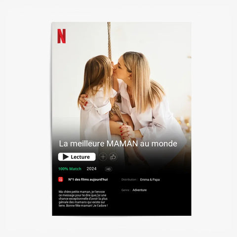 Affiche Personnalisée Poster Netflix Maman
