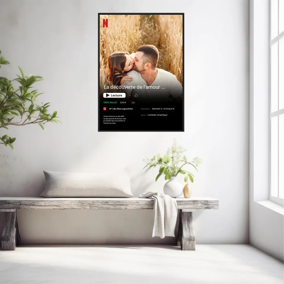 Affiche Personnalisée Poster Netflix Couple