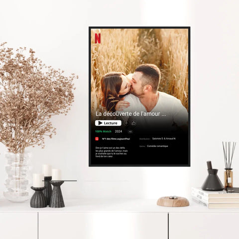 Affiche Personnalisée Poster Netflix Couple