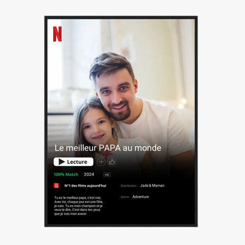 Affiche Personnalisée Poster Netflix Papa