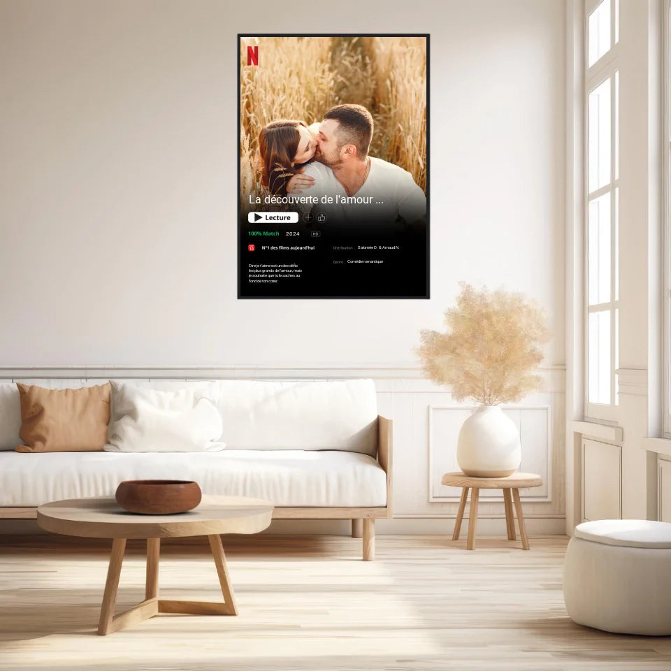 Affiche Personnalisée Poster Netflix Couple