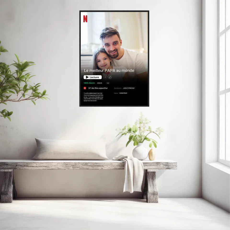 Affiche Personnalisée Poster Netflix Papa