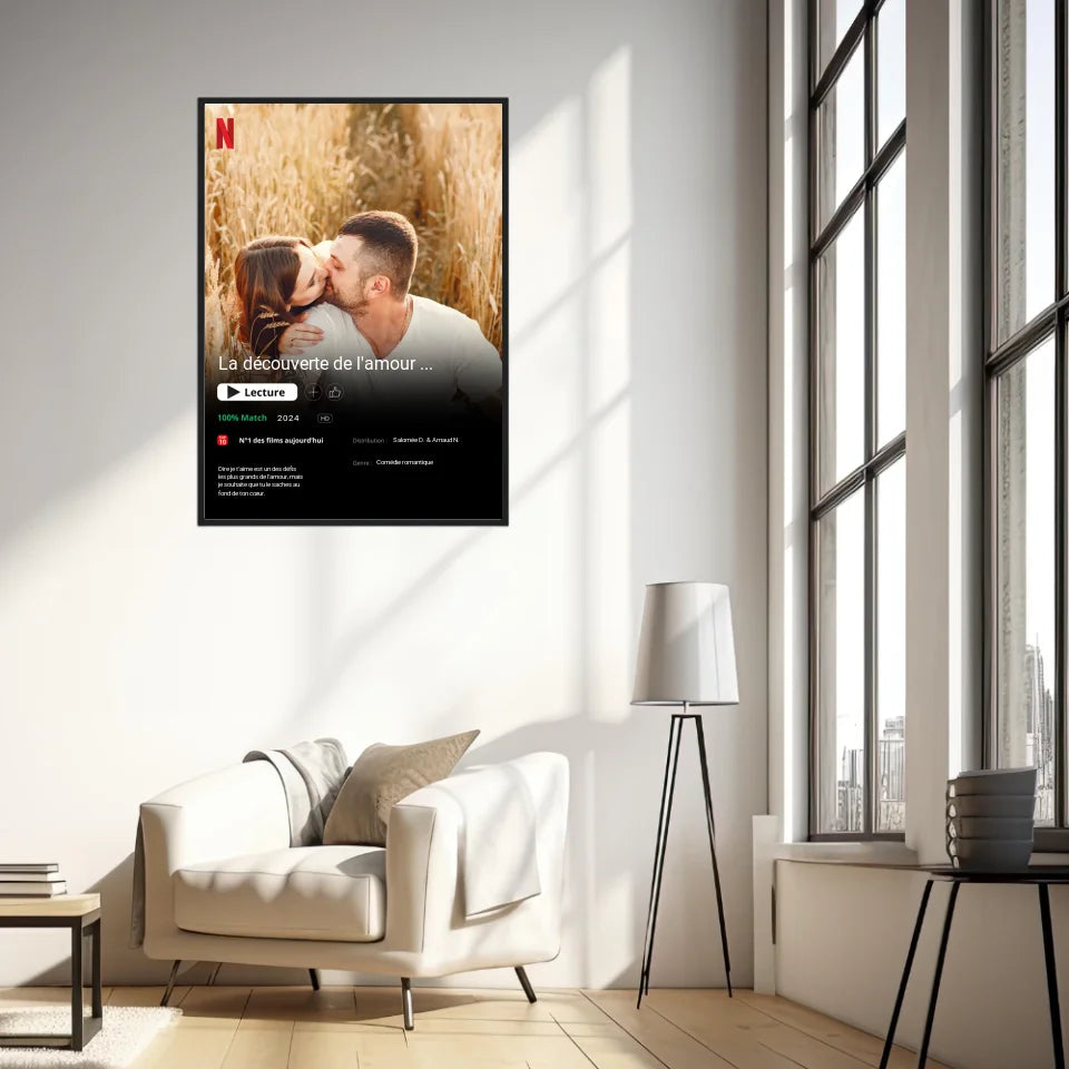 Affiche Personnalisée Poster Netflix Couple