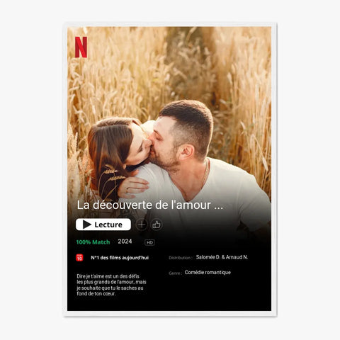Affiche Personnalisée Poster Netflix Couple